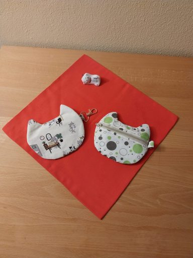 Kleiner Beutel in Form eines Katzenkopfes